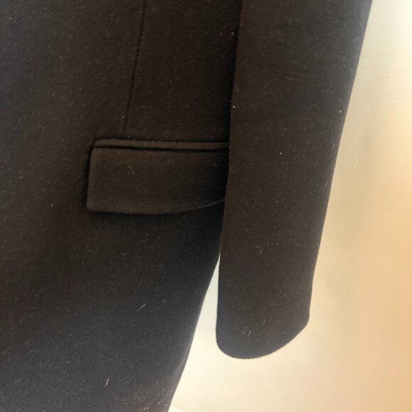 ZARA black wool blend single-breasted coat, size S - Picture 3 of 11